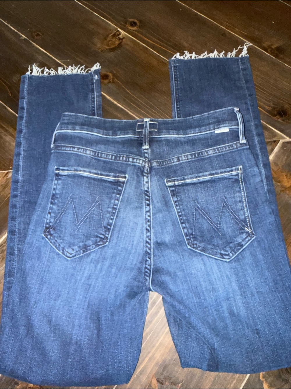 Mother Jeans The Mid Rise Dazzler Ankle Fray in Fancy Meeting You Here Size 27 - Picture 8 of 11
